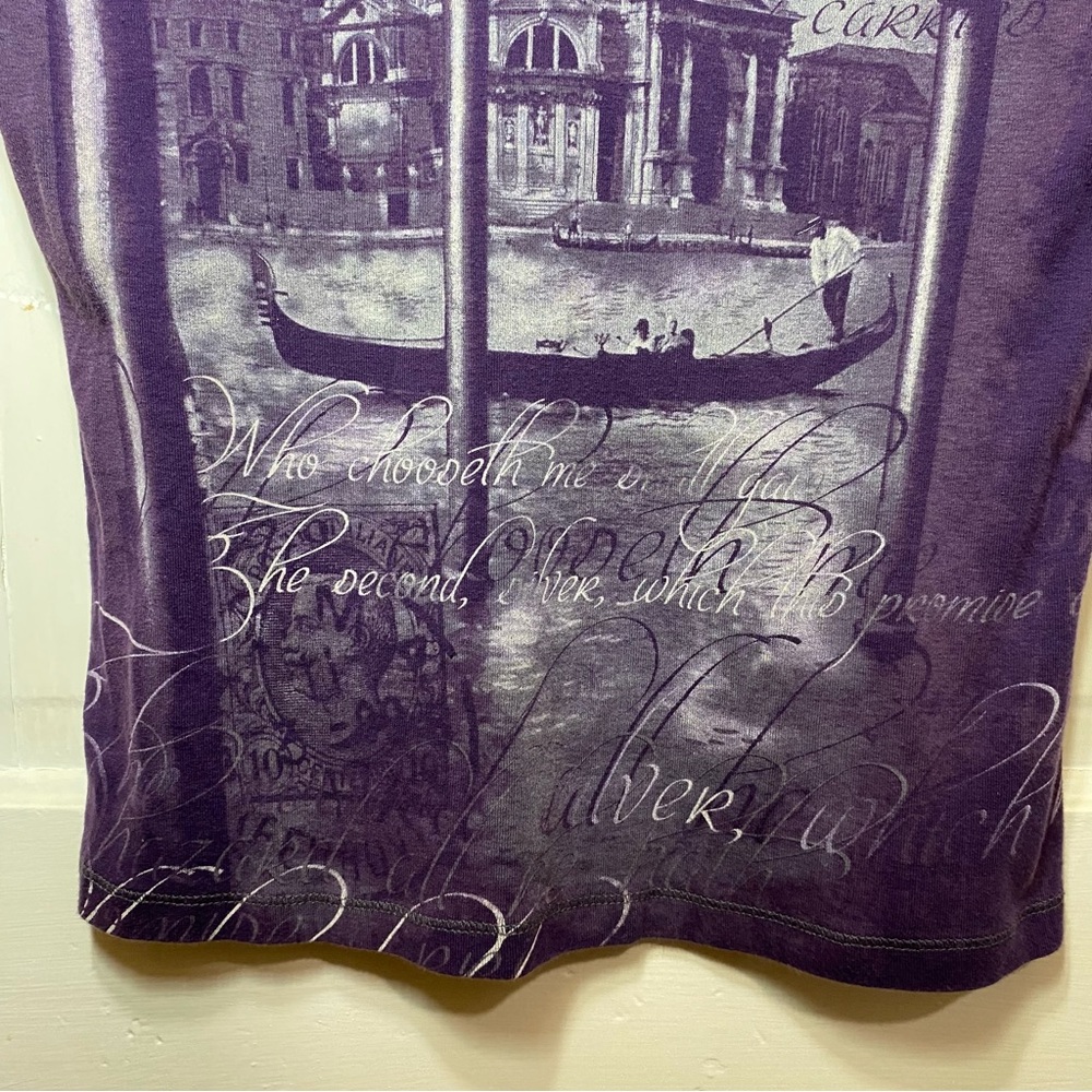 BLUE CANYON | Blue Canyon Clothing Purple Venice Italy Graphic T-shirt - Picture 2 of 11